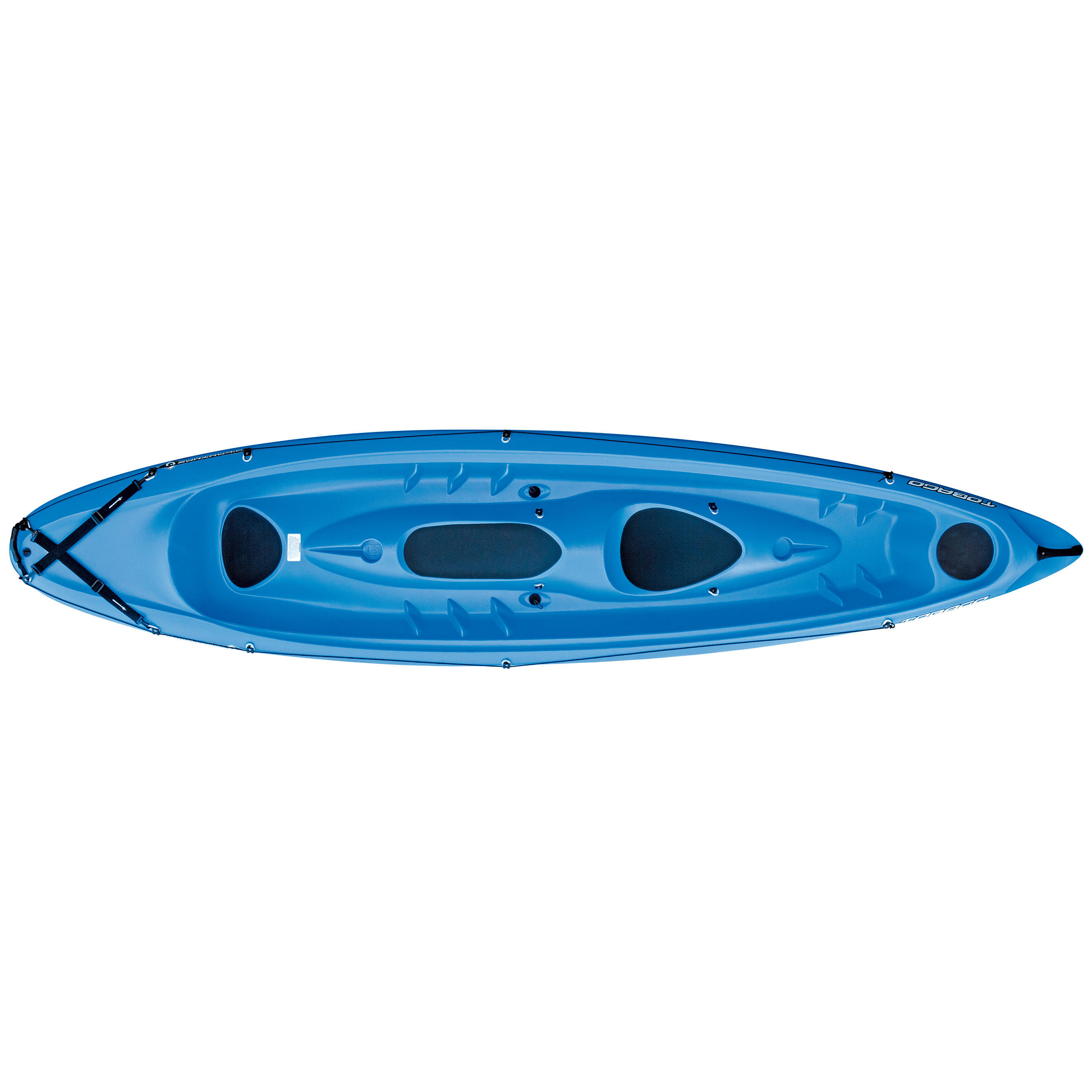 CANOE KAYAK DE RANDONNEE RIGIDE TAHE TOBAGO 3 PLACES (2 ADULTES + 1 ENFANT) 6/15