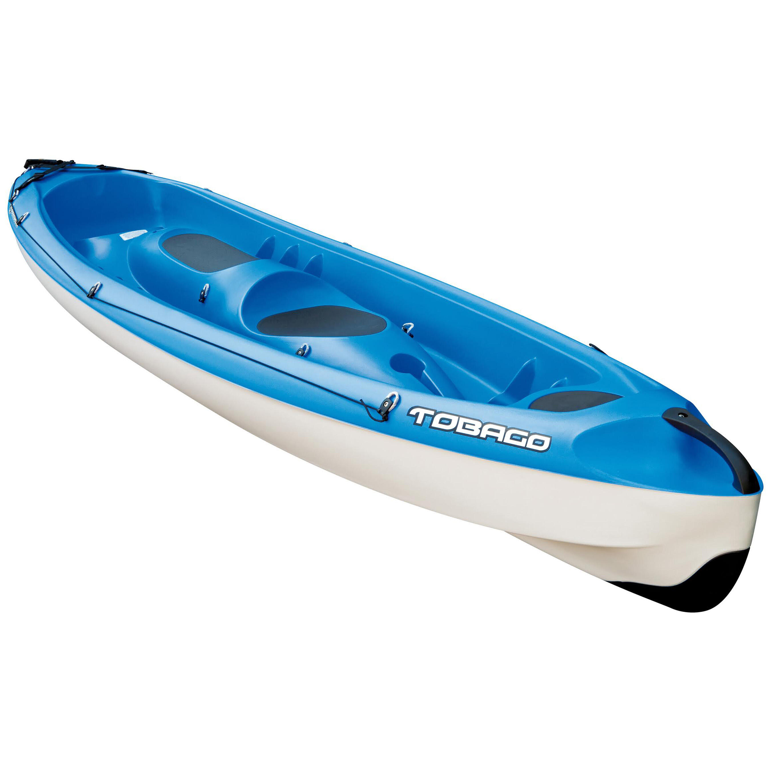 TAHE TOBAGO 3-SEATER RIGID TOURING CANOE KAYAK (2 ADULTS + 1 CHILD)