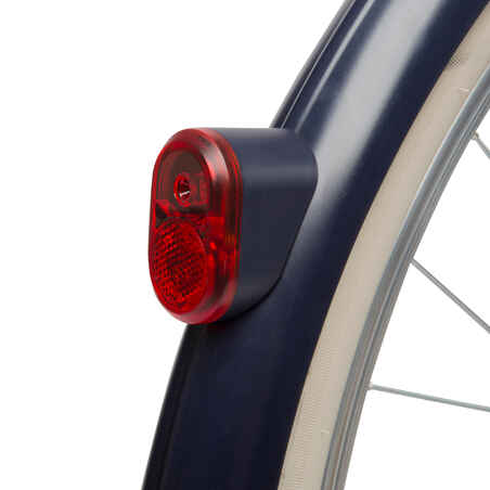 „Elops“ dinama varomas galinis dviračio žibintas, mėlynas