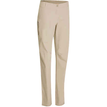 Women’s NH500 nature hiking trousers - Beige