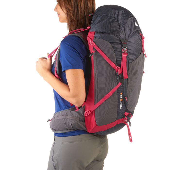 Mh500 Women S 30l Mountain Hiking Backpack Black Pink