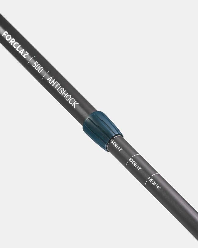 1 bastoncino montagna MT500 ANTISHOCK grigio