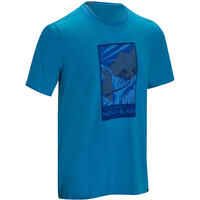 Men’s Short Sleeve Plain Hiking TIL 100 T-shirt - China Blue