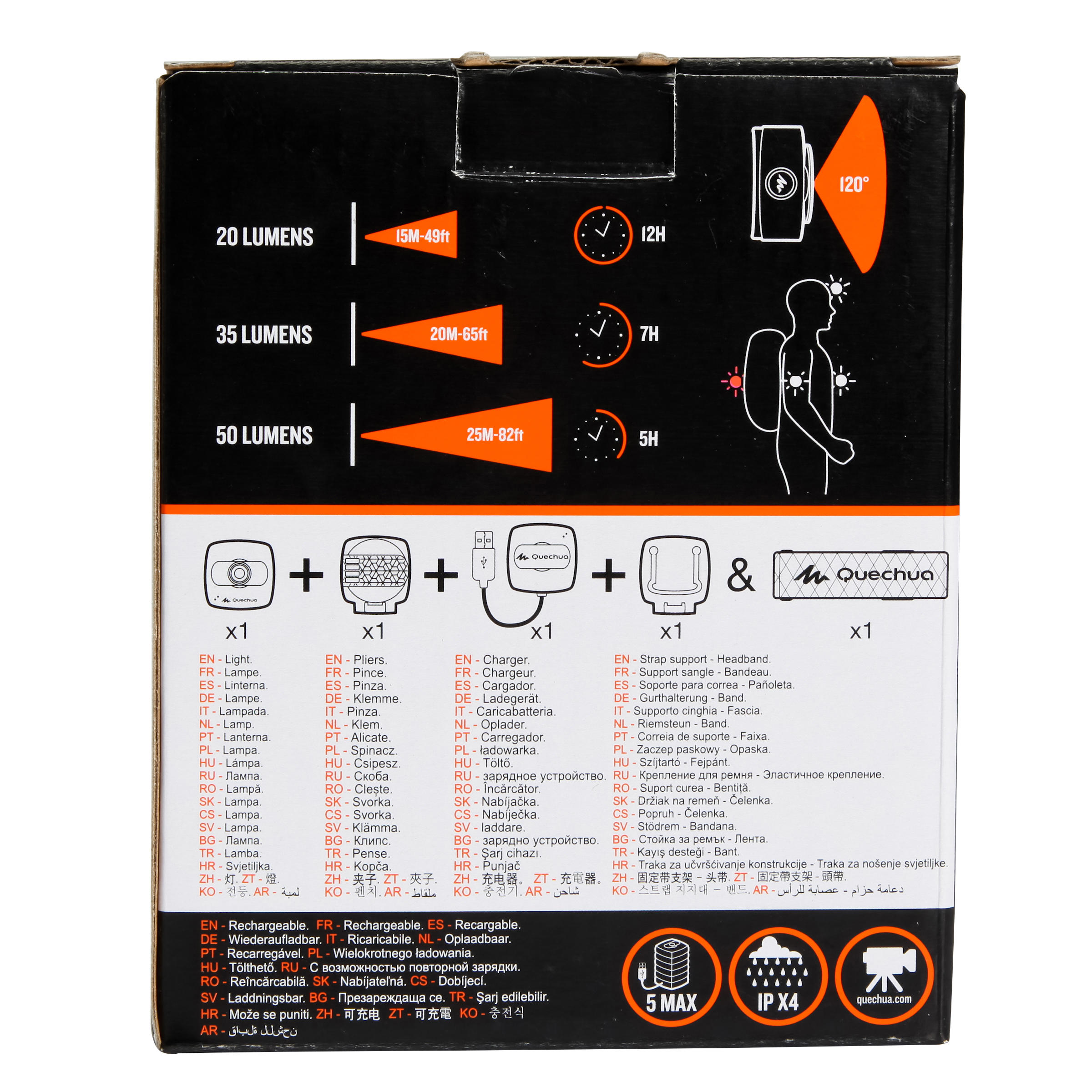 CLIC Hike hiking lantern - orange v1 18/20