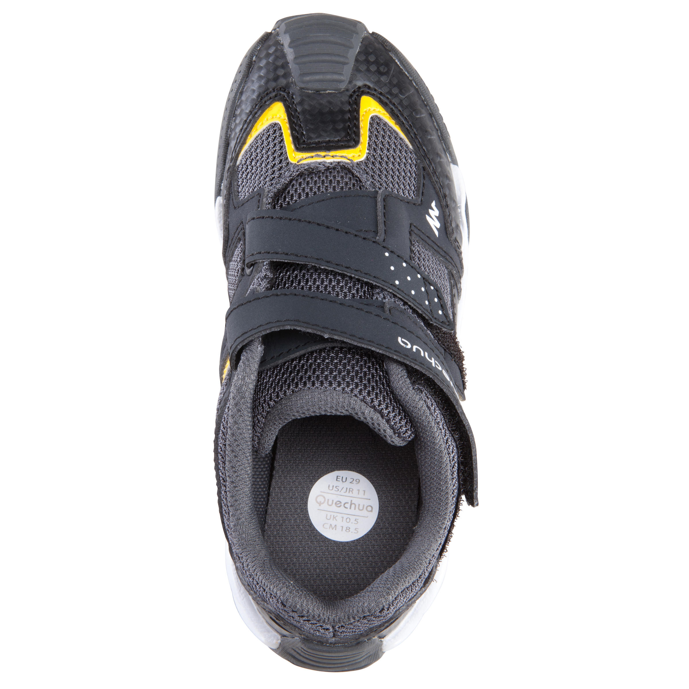 Crossrock Children's Hiking Shoes - Black/Yellow 6/17