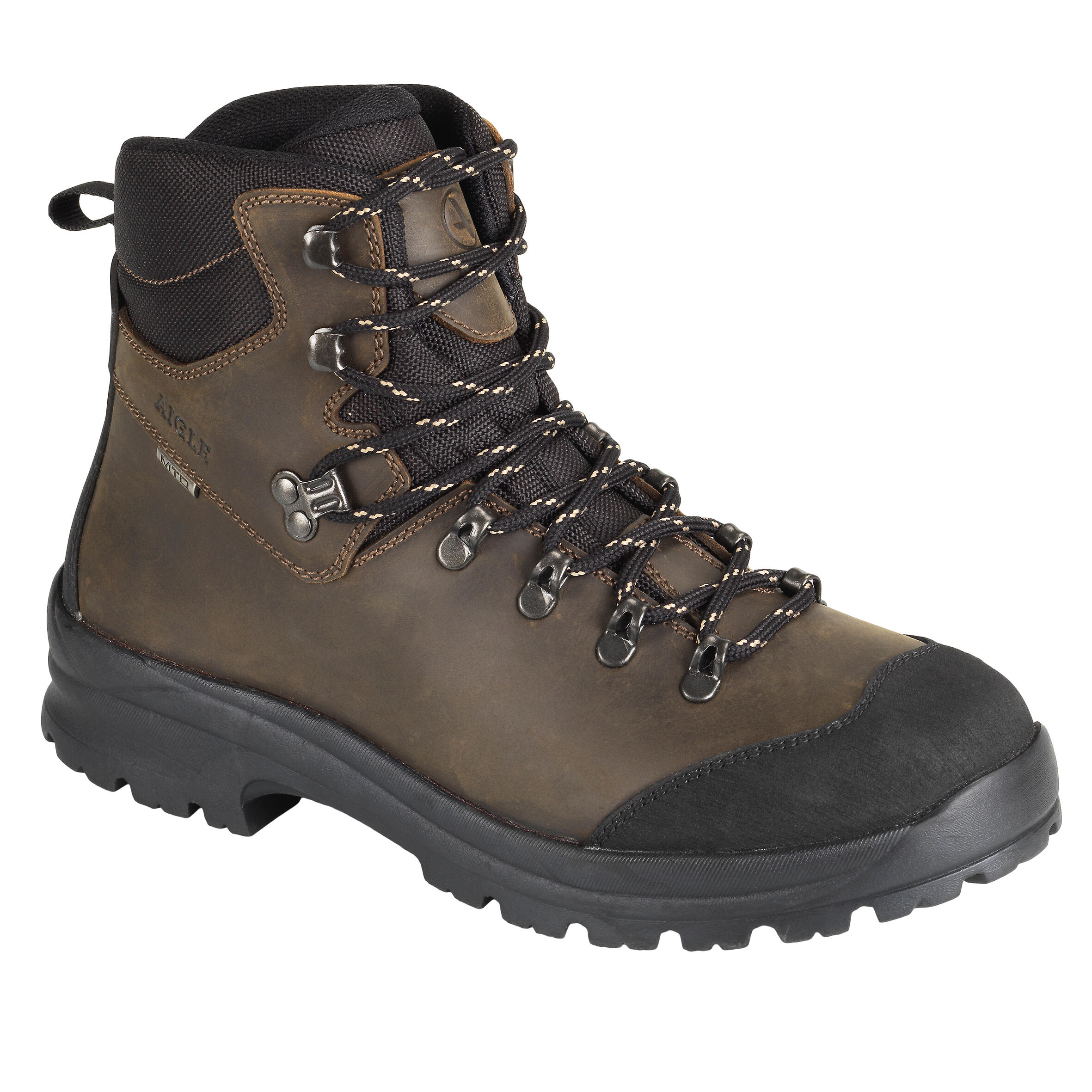 Gebraucht - Jagdstiefel Aigle Fleshside wasserdicht strapazierfähig braun  9/15