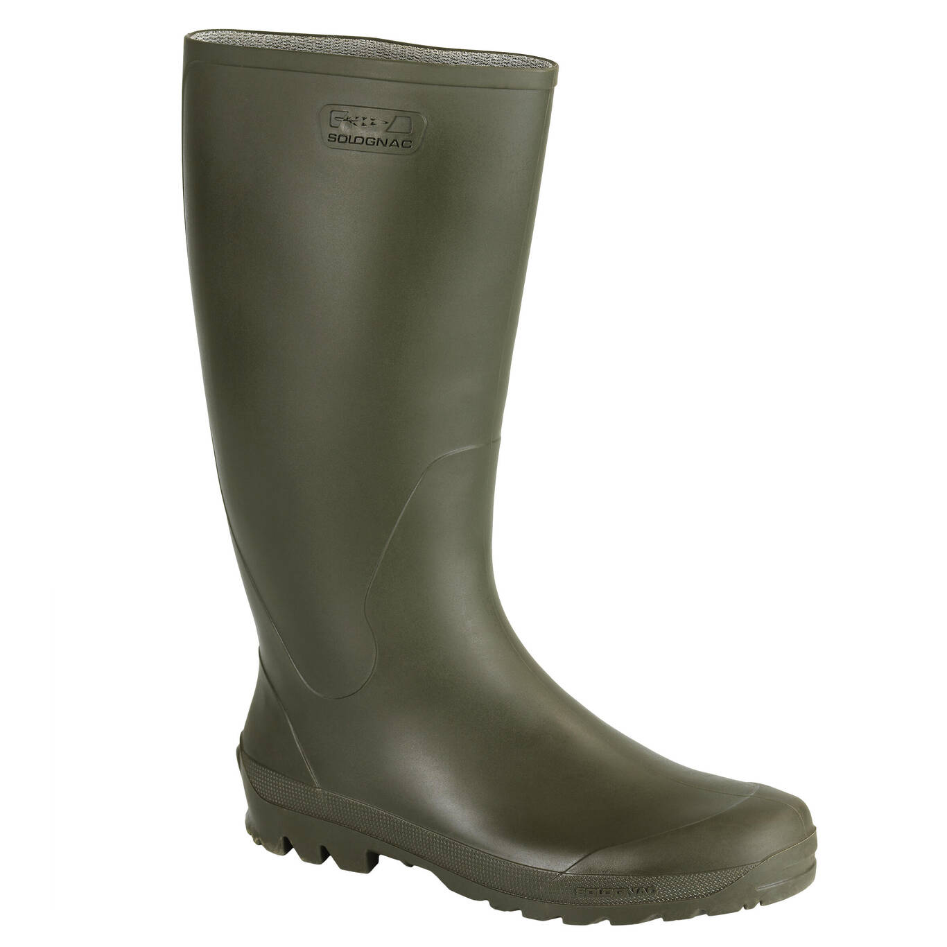 Waterproof Tall Wellies - Khaki - Decathlon