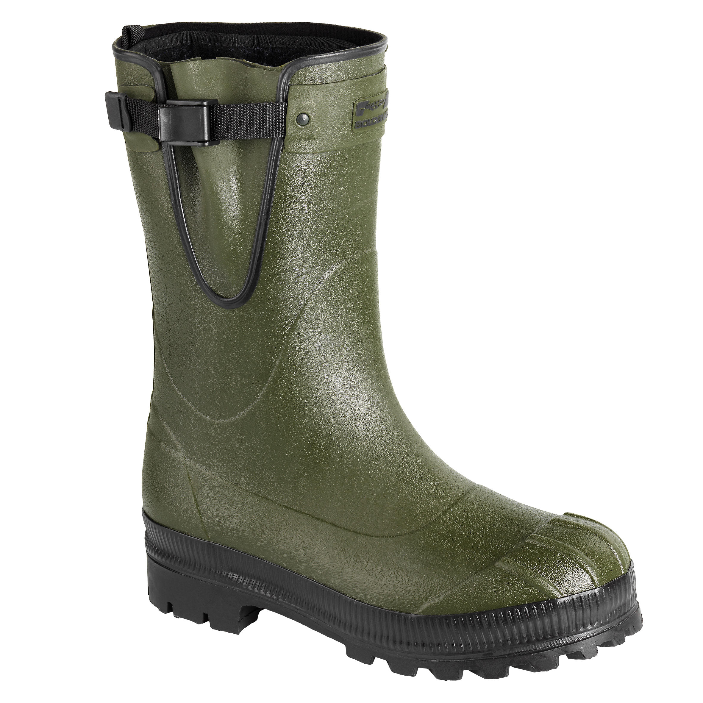 SOLOGNAC Toundra 500 short wellies with removable liner - Green