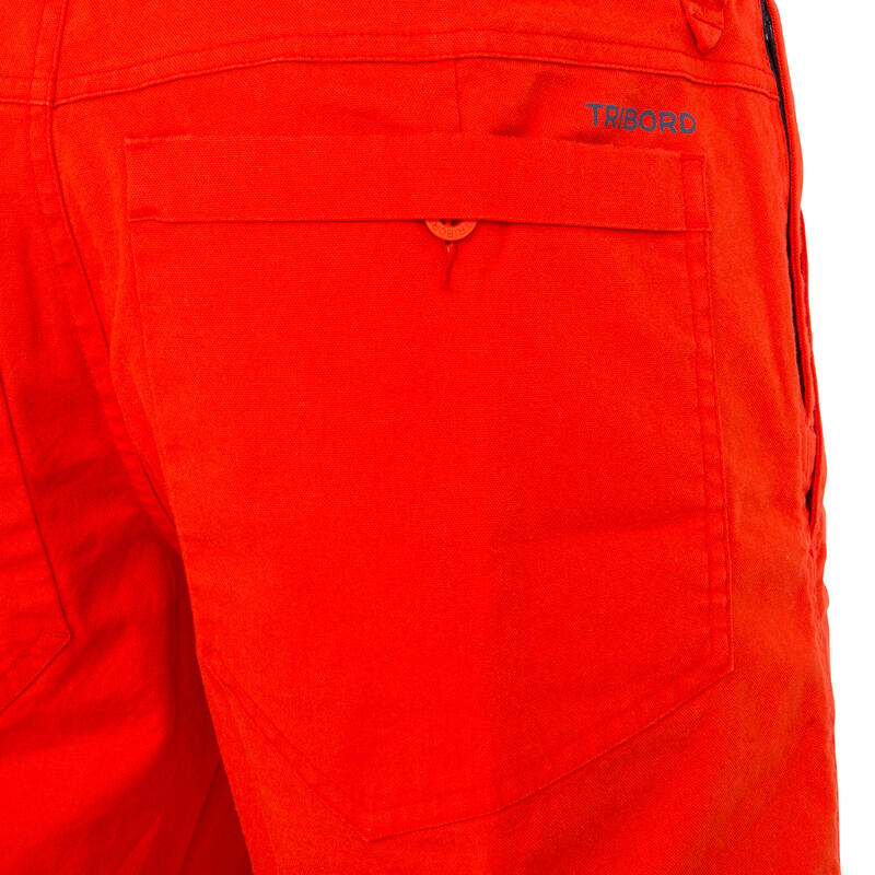 Bermuda bateau 100 homme rouge