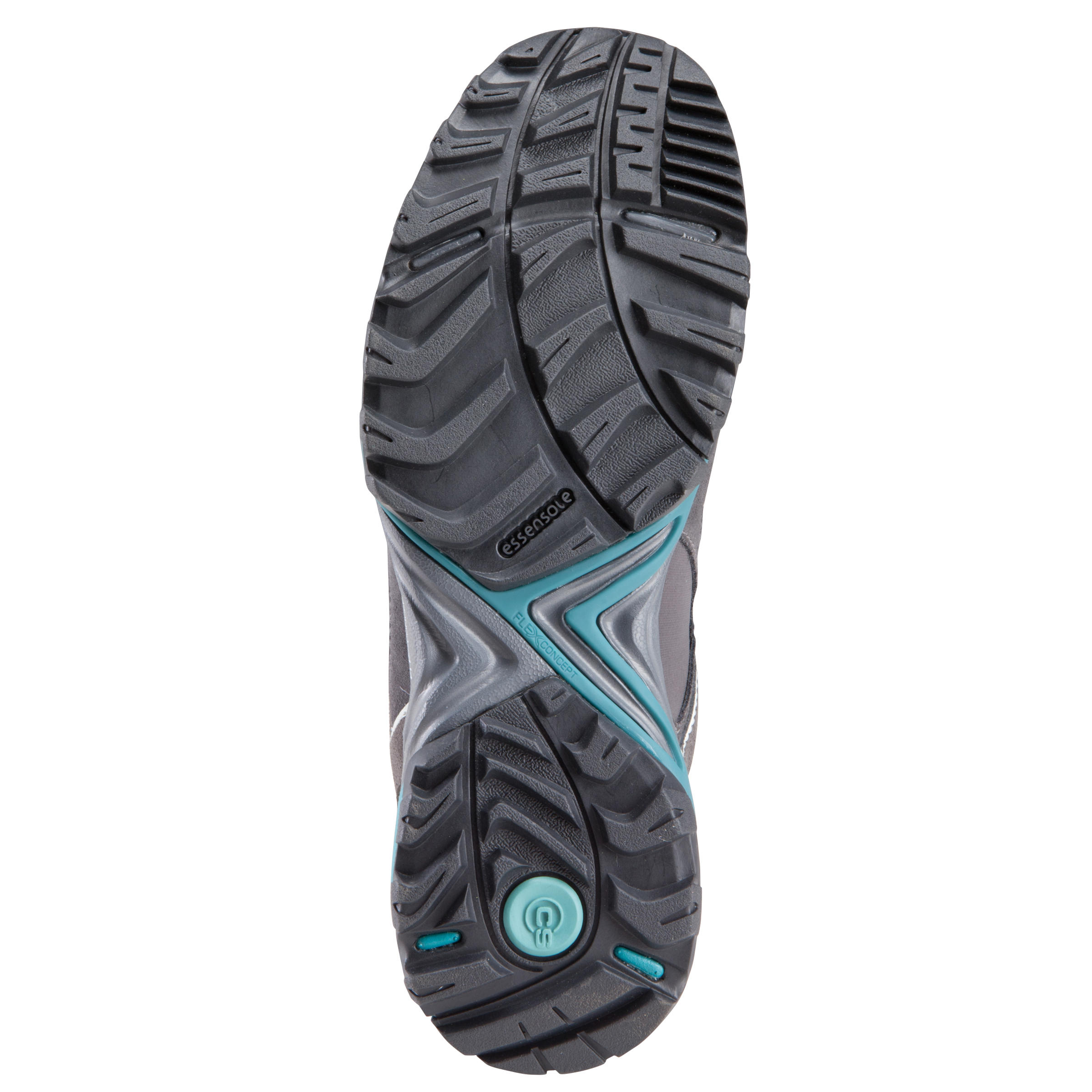 Forclaz Flex 3 waterproof mountain hiking trousers – Grey/ Blue 4/18