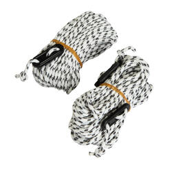 2 STAYS AND 4 GUY ROPES