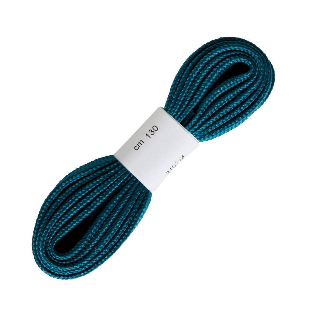 Flat walking boot laces - blue