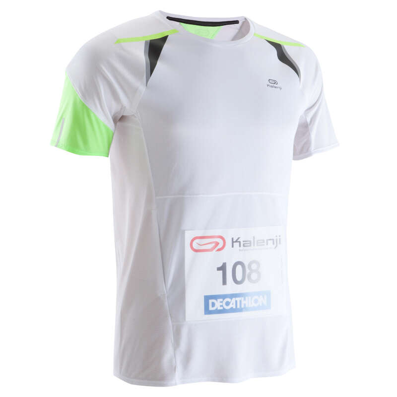 MAN WARM/MILD WEATHER RUNNING CLOTHES - KIPRUN BIB T-SHIRT LIGHT KIPRUN