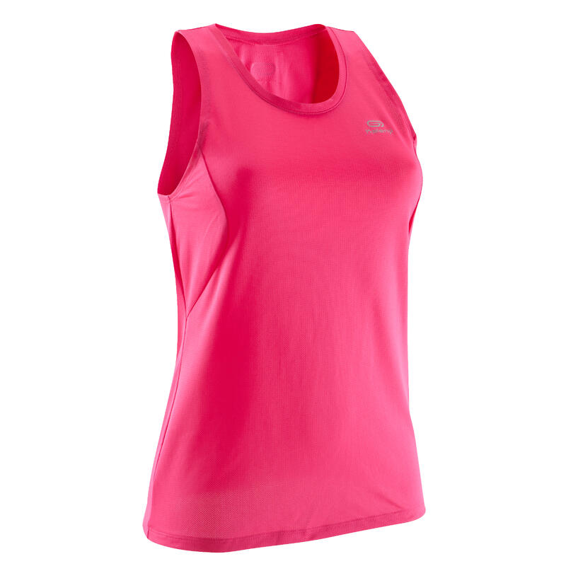 RUN DRY WOMEN'S RUNNING TANK TOP - PINK RUN DRY WOMEN'S RUNNING TANK TOP - PINK