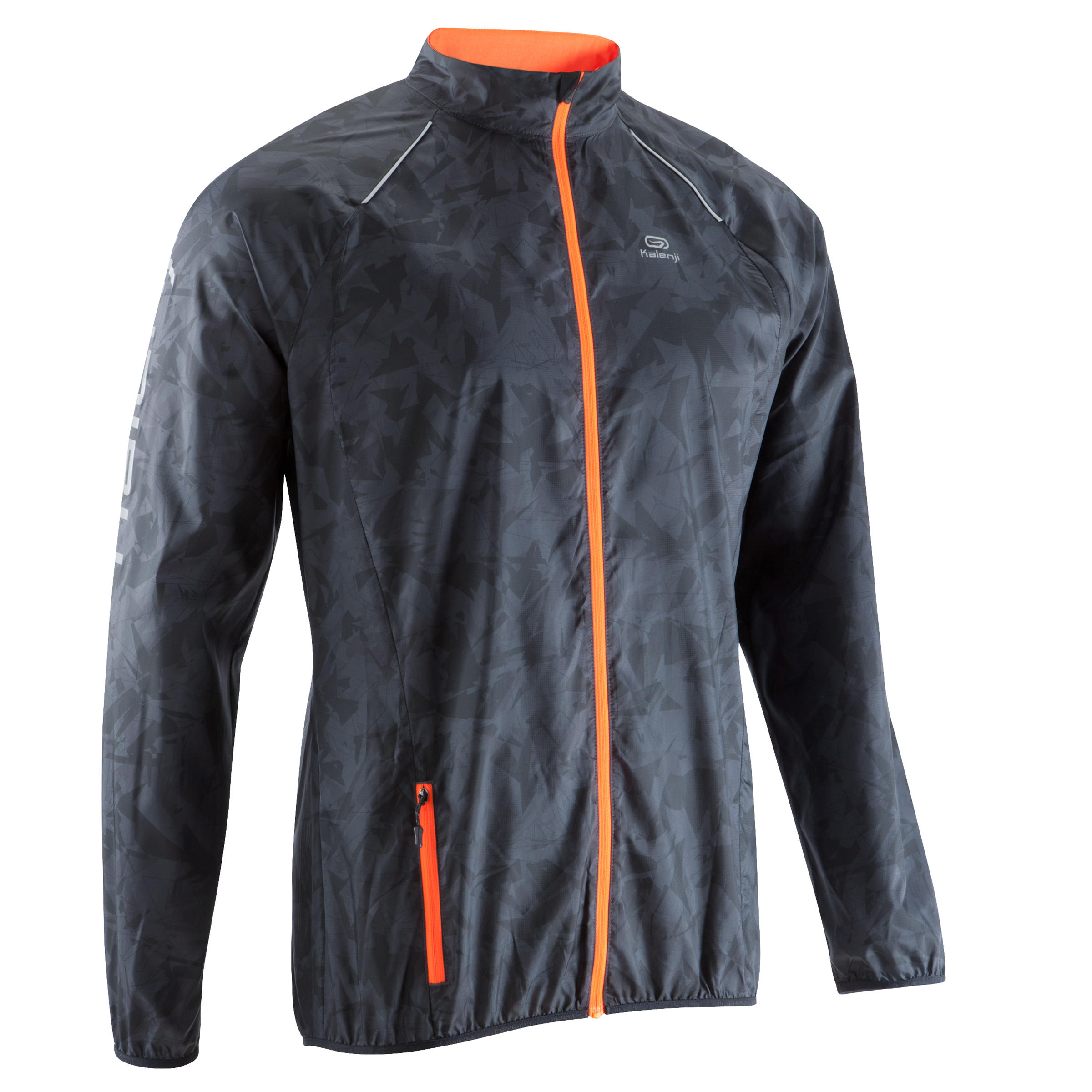 KALENJI Men's Trail Running Windproof Jacket - Grey/Black