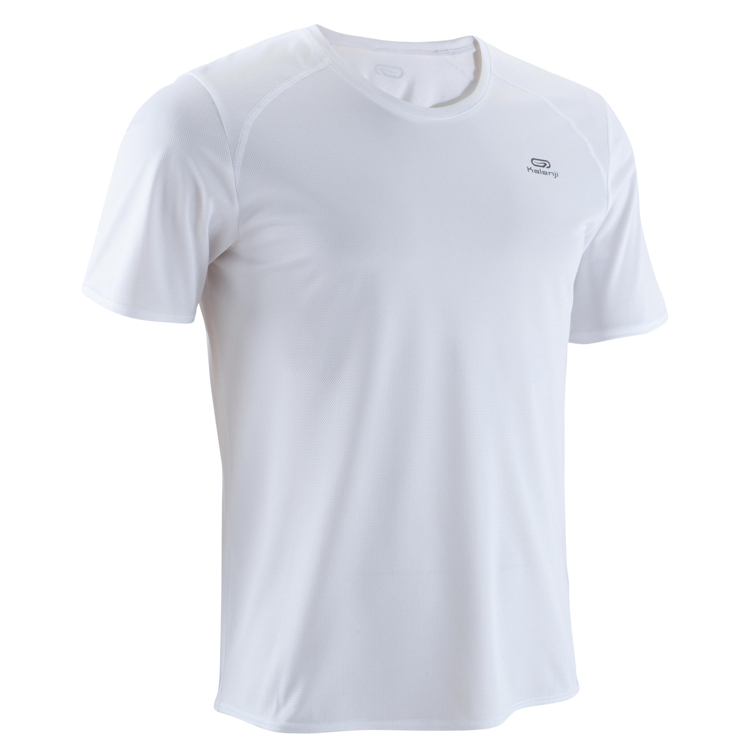 KALENJI RUN DRY MEN'S RUNNING T-SHIRT WHITE