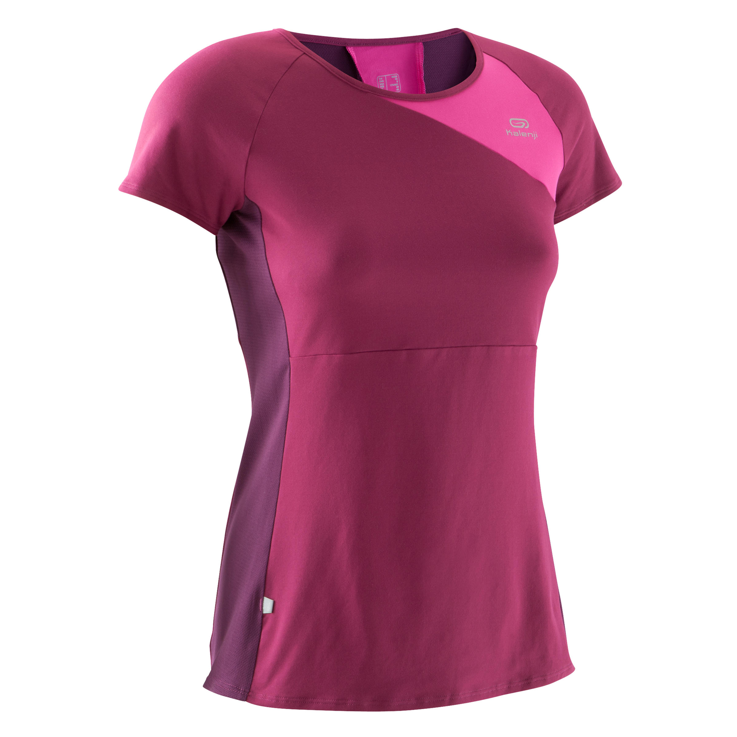 KALENJI RUN DRY+ WOMEN'S RUNNING T-SHIRT BURGUNDY