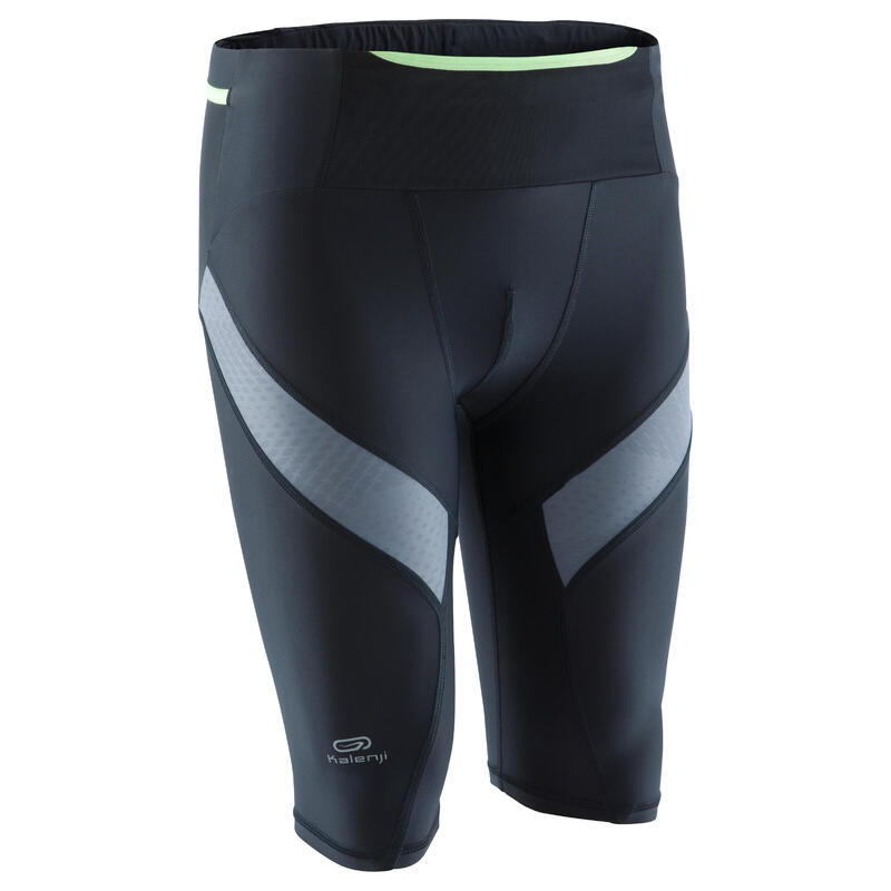 KIPRUN MEN'S COMPRESSION RUNNING TIGHTS BLACK KIPRUN Decathlon