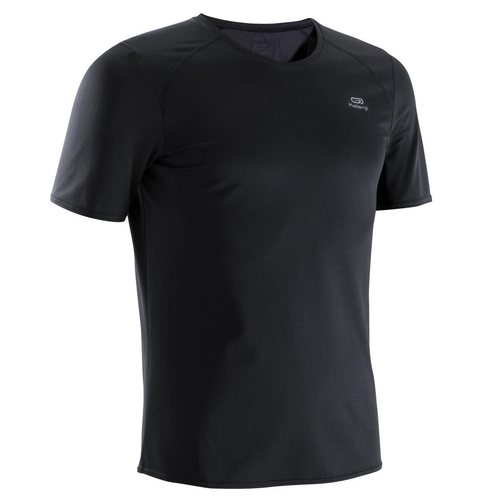 RUN DRY MEN'S RUNNING T-SHIRT BLACK