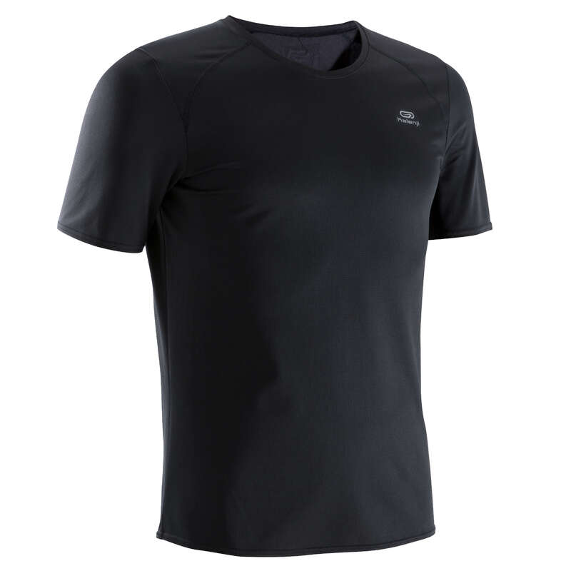 KALENJI RUN DRY MEN'S RUNNING T-SHIRT BLACK | Decathlon