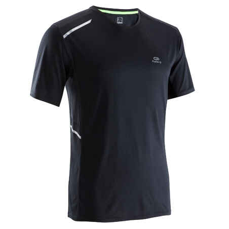 RUN DRY MEN'S RUNNING T-SHIRT BLACK