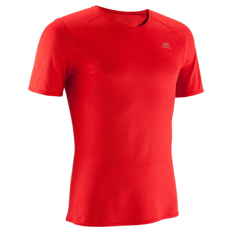 Ekiden men's running Tshirt red Decathlon