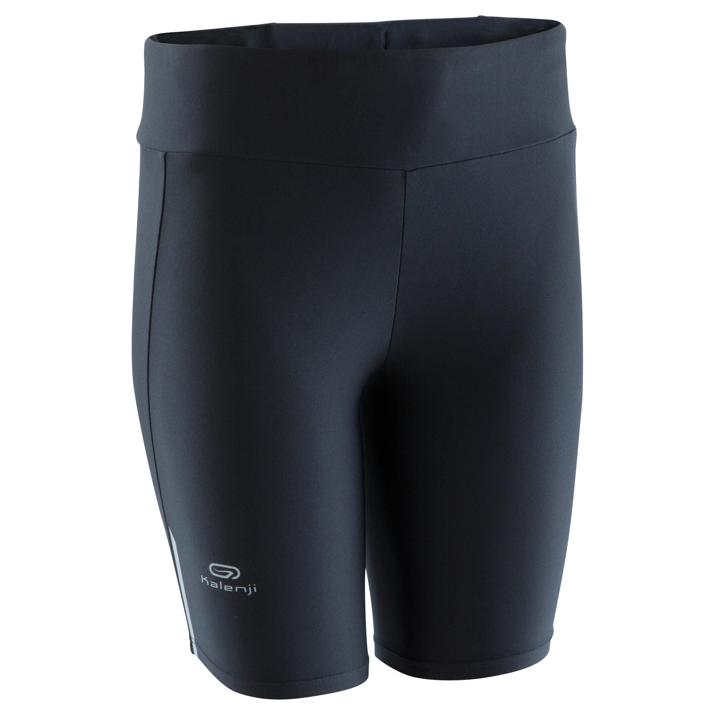 Mallas Cortas Shorts Deportivos Running Kalenji Run Dry Mujer Negro