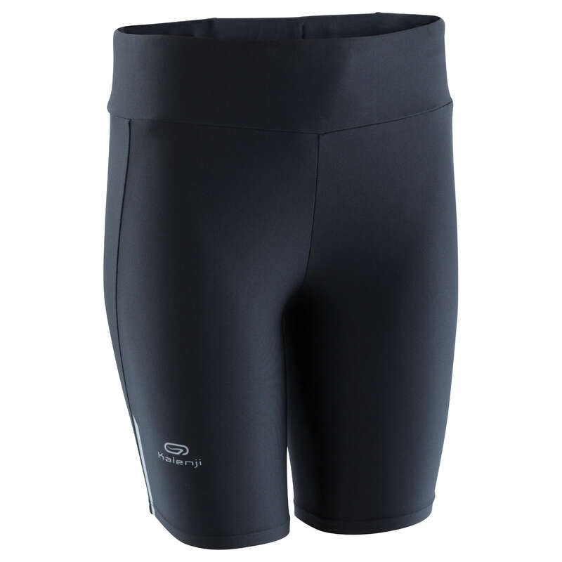 OCCAS WOMAN JOG WARM/MILD WHTR CLOTHES Clothing - RUN DRY SHORTS BLACK KALENJI - Bottoms