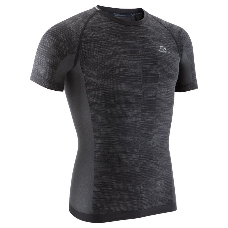 PLAYERA DE ATLETISMO HOMBRE NEGRO SKINCARE KIPRUN PLAYERA DE ATLETISMO HOMBRE NEGRO SKINCARE KIPRUN