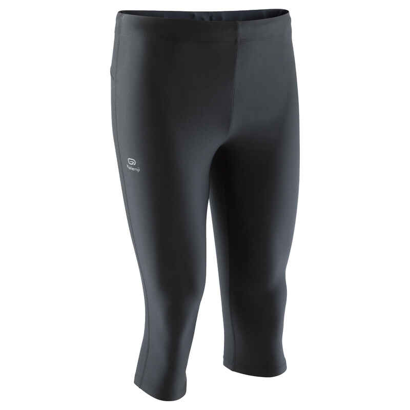 Men's Running Breathable ¾-Tights Dry - black