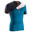 Camiseta de manga corta perf trail running hombre azul negro