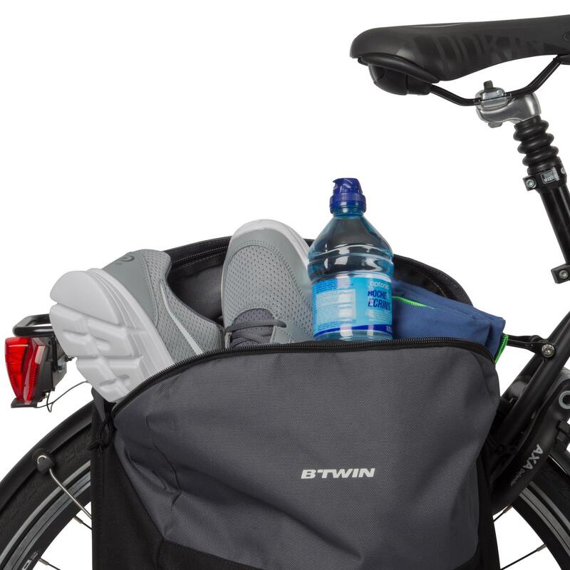 SACOCHE VELO 100 SUR PORTE BAGAGES 15 LITRES