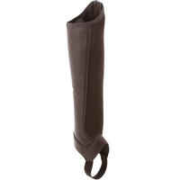 Kids' Horse Riding Mesh Half Chaps 100 - Brown