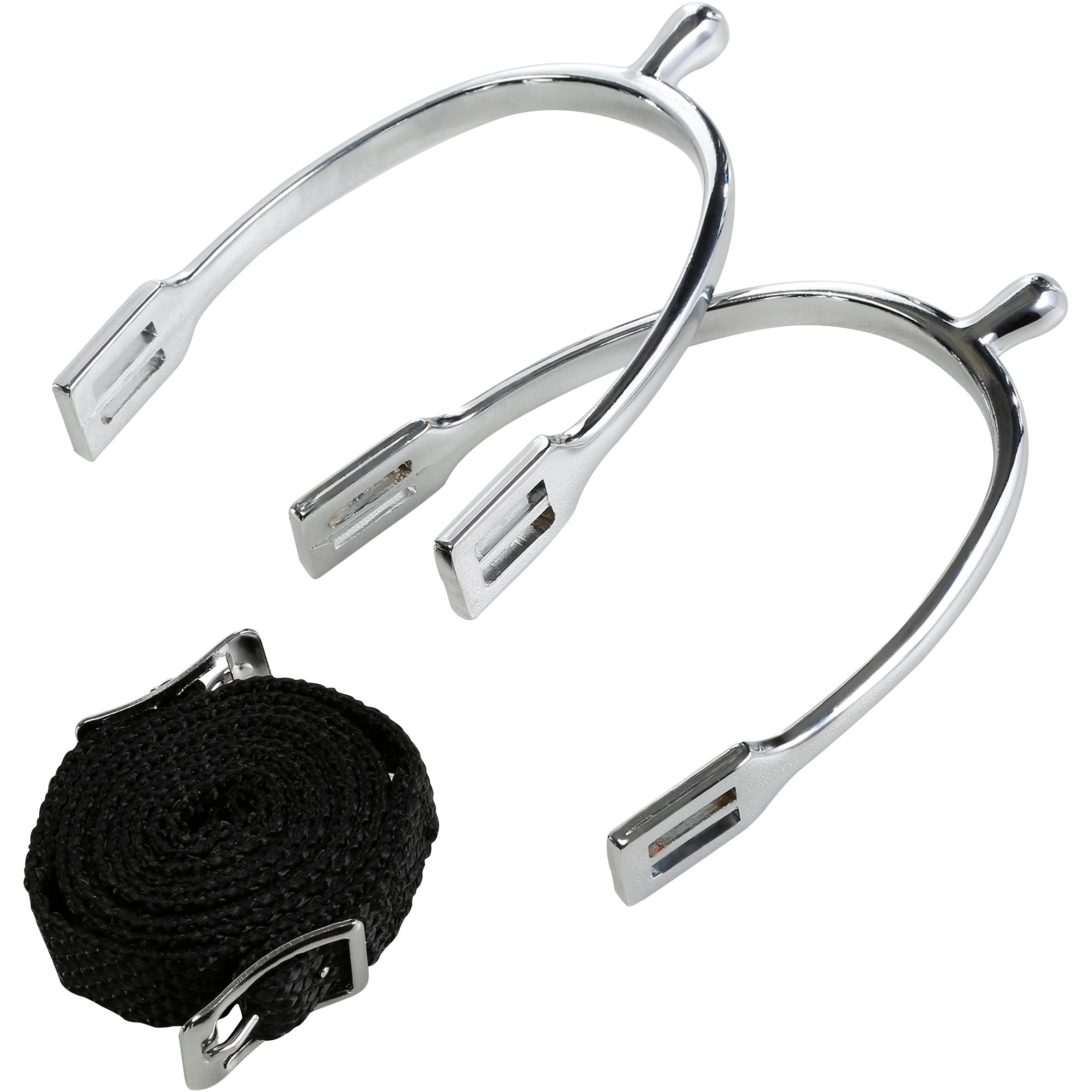 Esporins Equitação Criança Pontas Redondas + Correias - 15mm 3/7