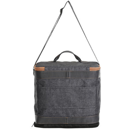 Сумка для щіток Vanity для кінного спорту - Сіра/Коричнева