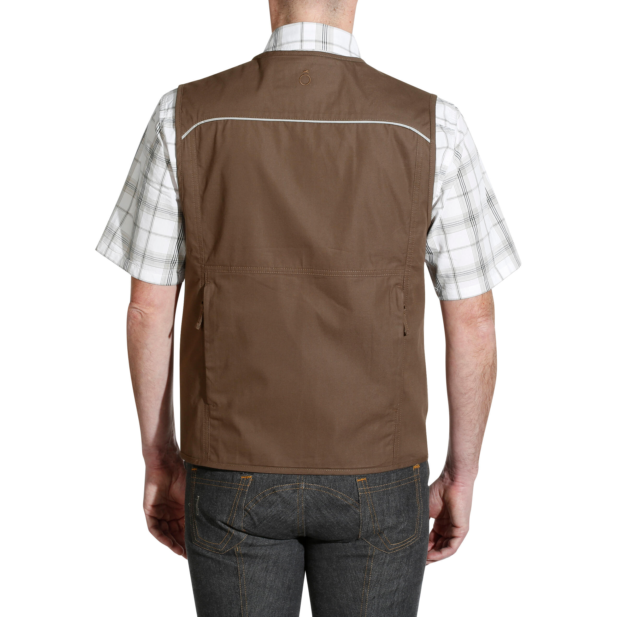 Sentier Adult Horse Riding Multi-Pocket Sleeveless Riding Jacket - Khaki 5/21