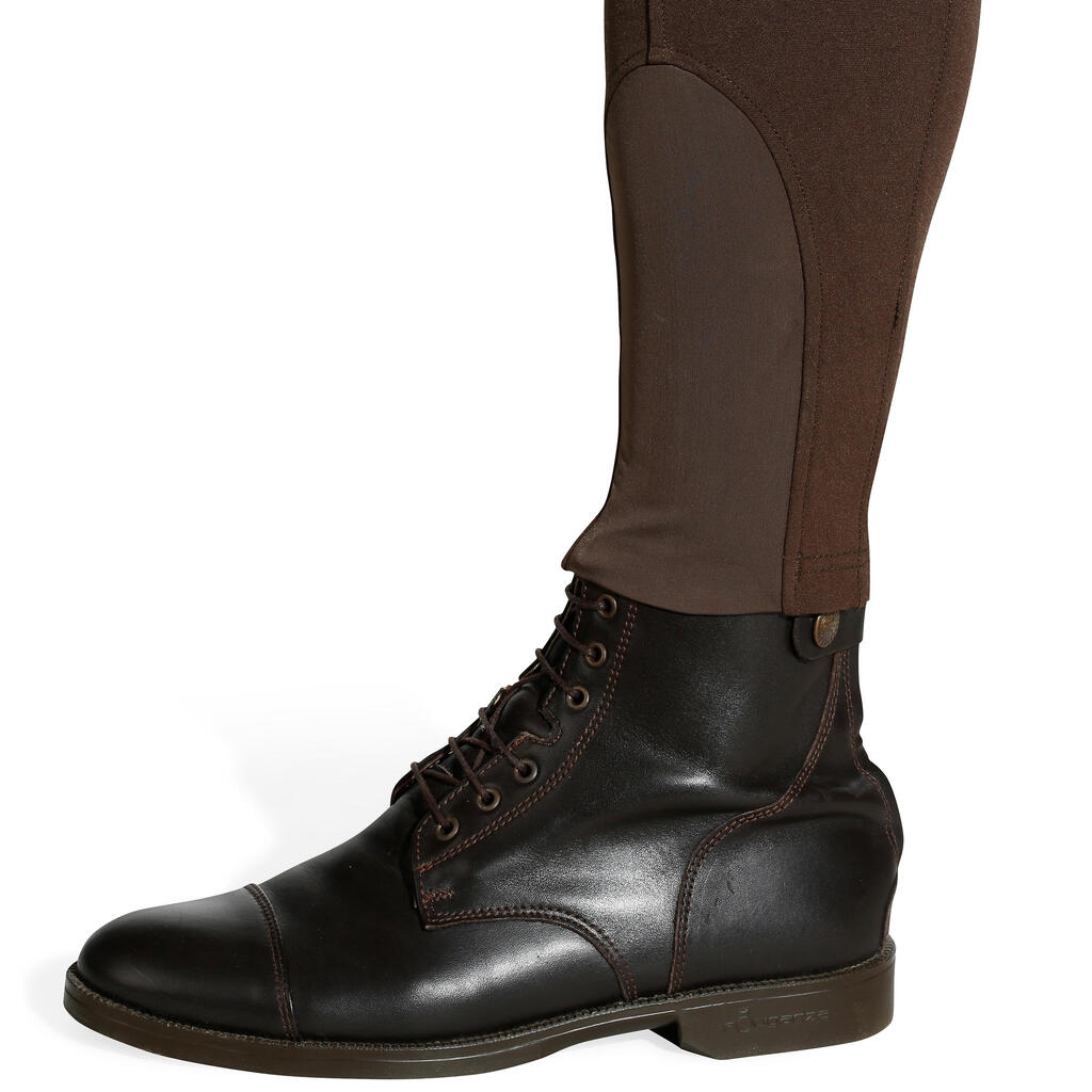 Reithose BR560 Silikon-Kniebesatz Herren braun