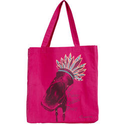 sac de pansage équitation en coton INDIAN rose