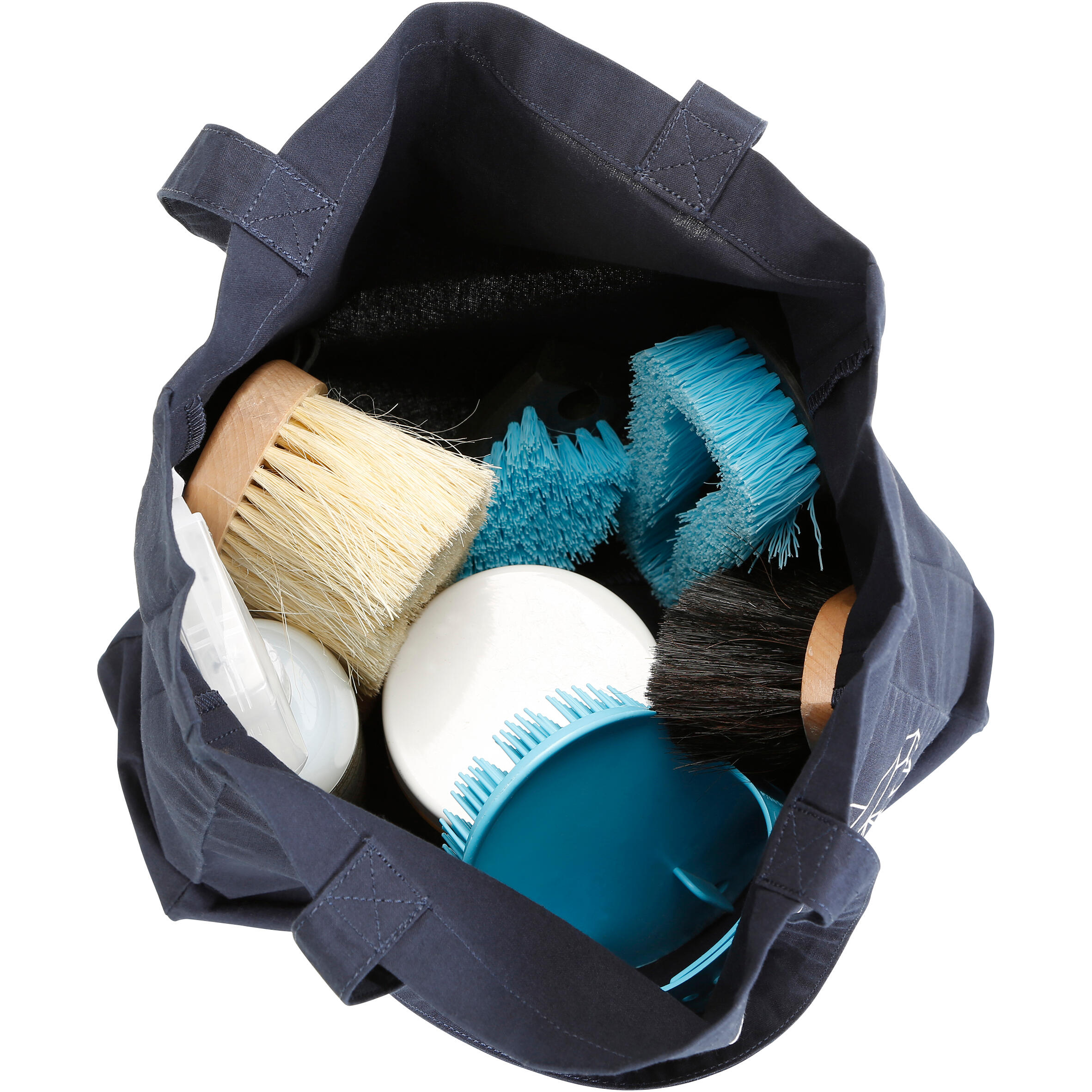 Horse Riding Cotton Grooming Bag - Navy Blue 5/7