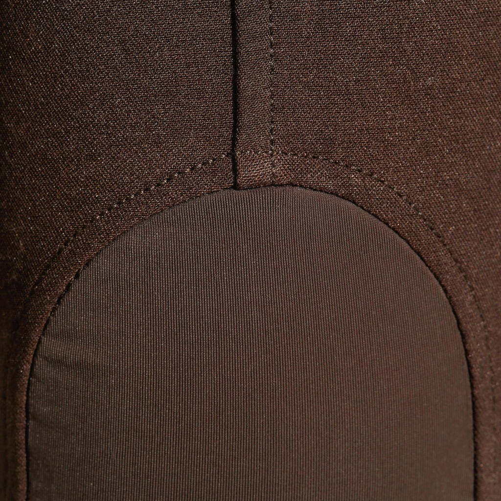Reithose BR560 Silikon-Kniebesatz Herren braun