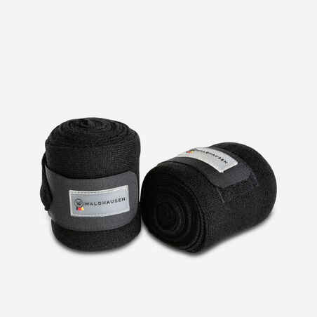 Horse Riding Standing Bandages for Horse 2 x 3m - Black