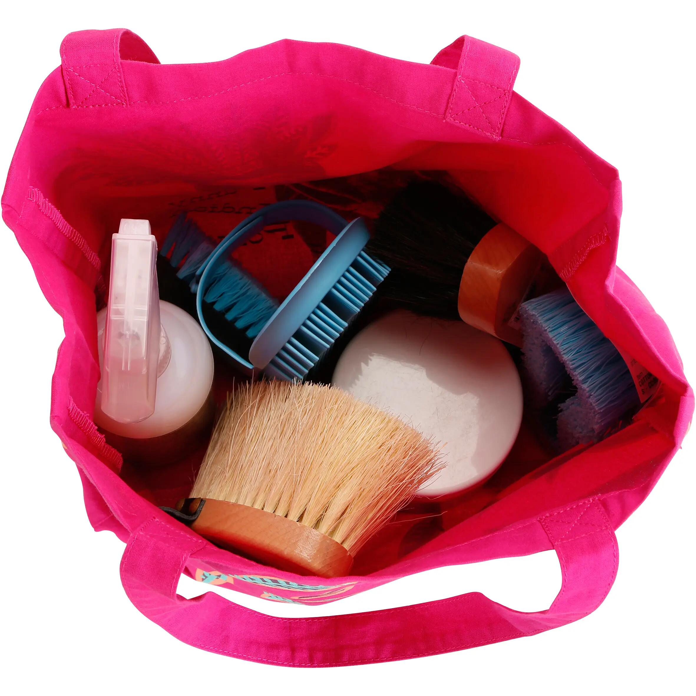 Indian Horse Riding Cotton Grooming Bag - Pink 6/7
