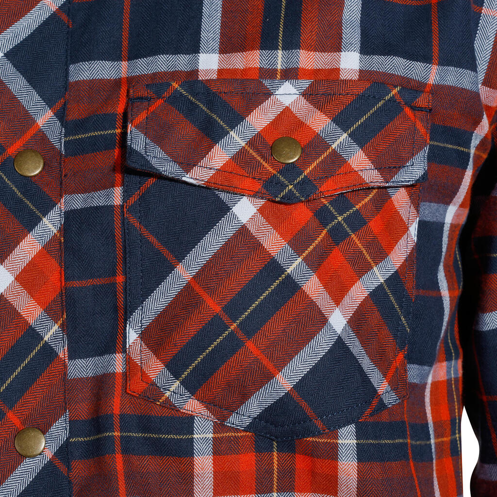 Jojimo marškiniai ilgomis rankovėmis „Sentier“, mėlynais ir raudonais langeliais