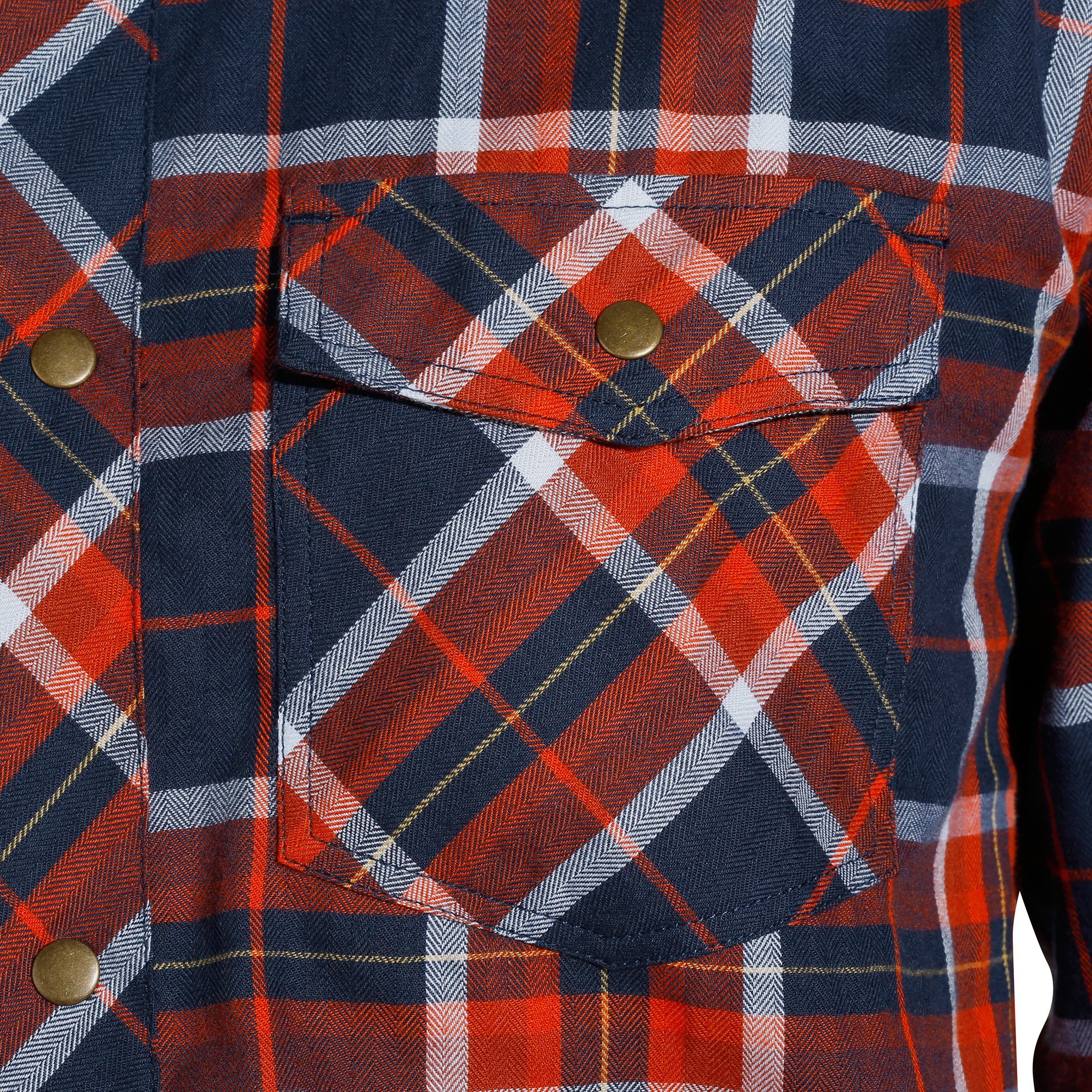 Sentier Long-Sleeved Horse Riding Shirt - Navy and Red Checks 9/9