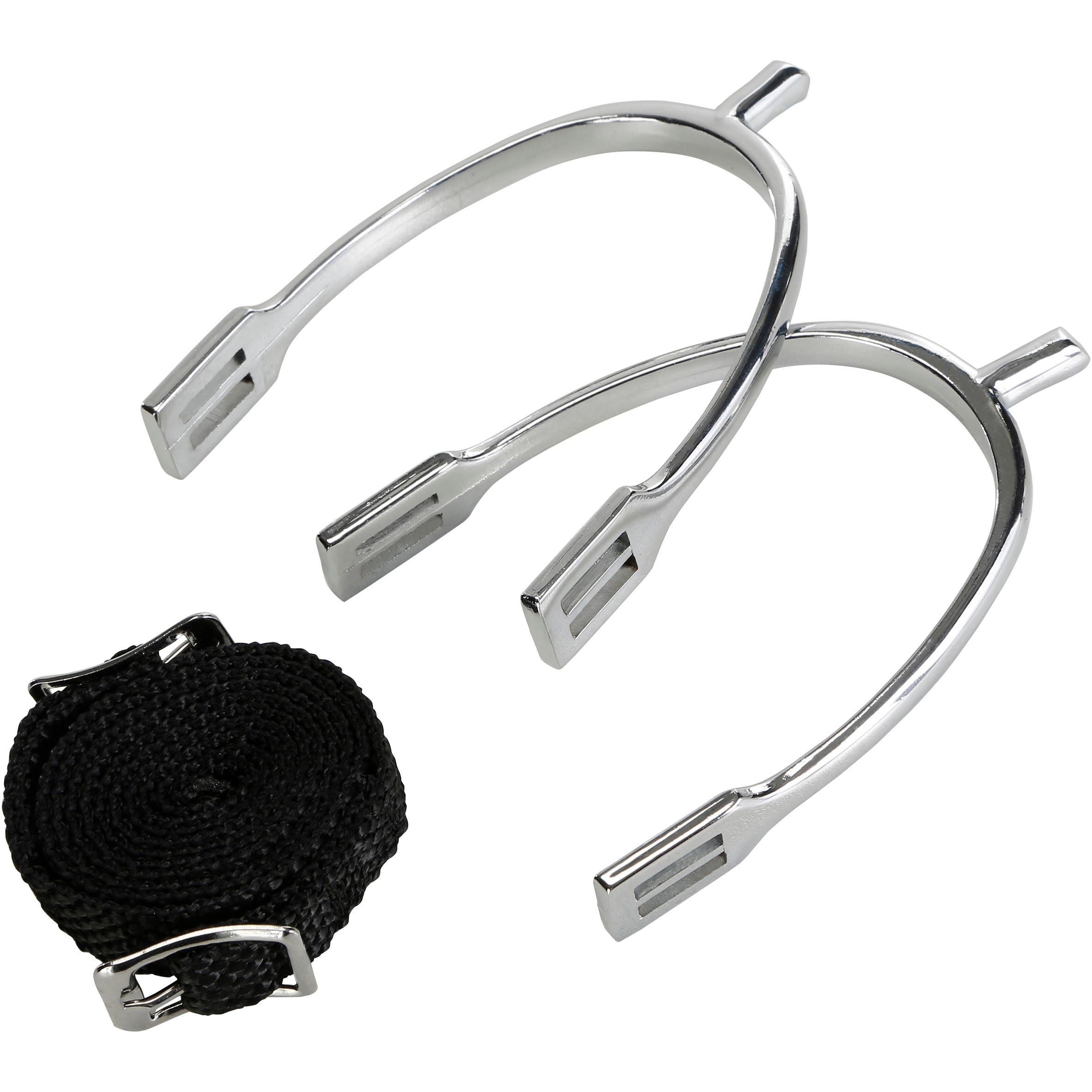 Speroni punte quadrate equitazione bambino e laccetti 15 mm 2/7