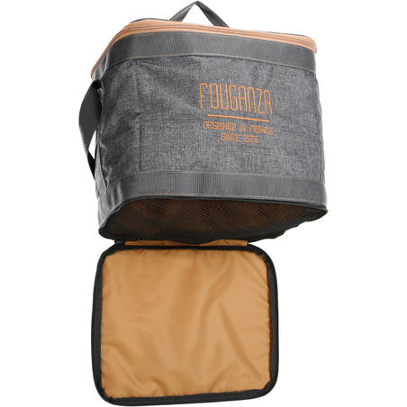 Сумка для щіток Vanity для кінного спорту - Сіра/Коричнева