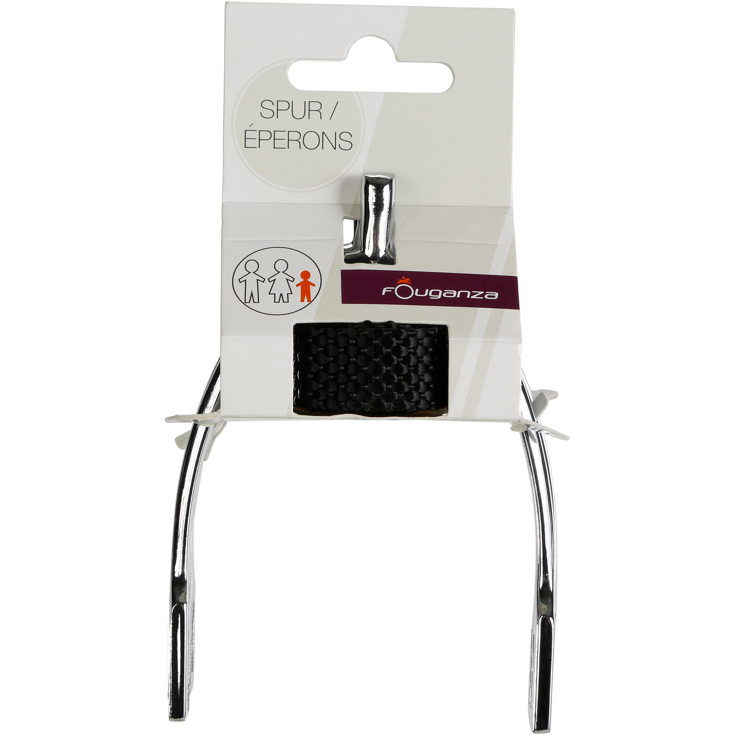 Speroni punte quadrate equitazione bambino e laccetti 15 mm 7/7