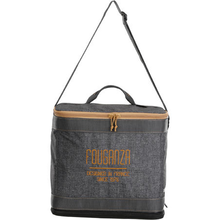 Сумка для щіток Vanity для кінного спорту - Сіра/Коричнева