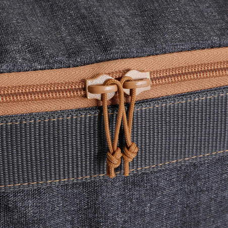 Сумка для щіток Vanity для кінного спорту - Сіра/Коричнева