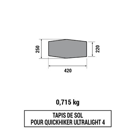 Tapis De Sol De Tente De Trek Quickhiker Ultralight 4